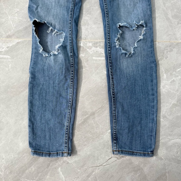 Women’s Free People Distressed High Rise Stretch Skinny Jeans 61855-16515125 - Picture 7 of 16